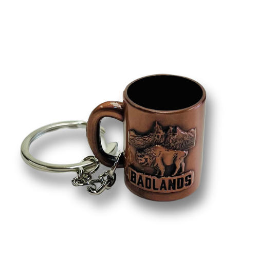 Badlands Mug Key Ring - Wall Drug Store