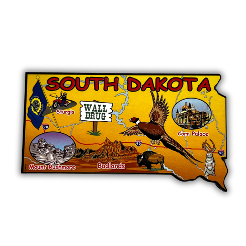 South Dakota State Magnet - Wall Drug Store