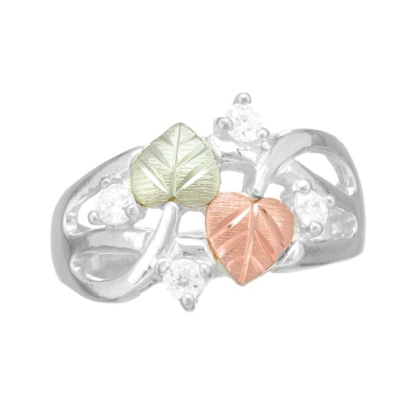 Black Hills Gold Sterling Silver Cubic Zirconia Ring - Wall Drug Store