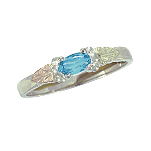 Landstrom's Black Hills Gold Sterling Silver Birthstone Ring - December - Wall Drug Store