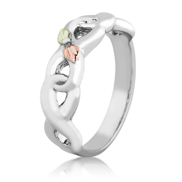 Landstrom's Black Hills Gold Sterling Silver Infinity Ring - Wall Drug Store