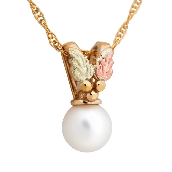 Black Hills Gold Pearl Pendant Necklace - Wall Drug Store
