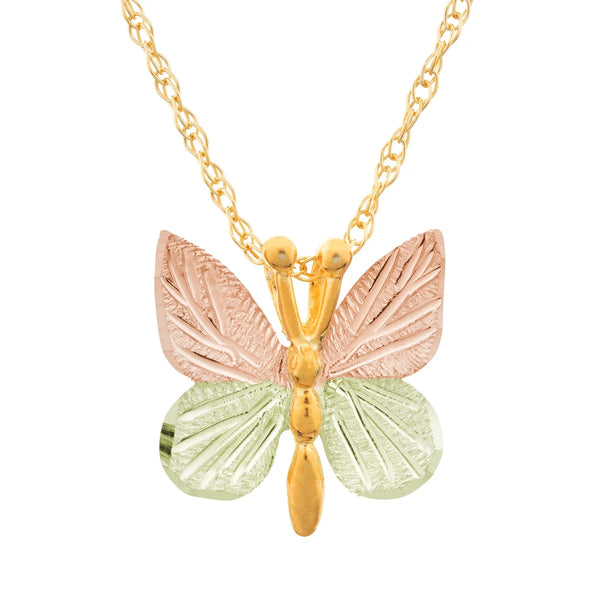 Black Hills Gold Butterfly Necklace - Wall Drug Store