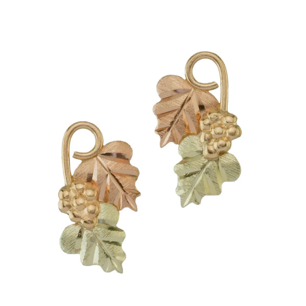 Black Hills Gold Traditional Leaf Earrings - Wall Drug Store