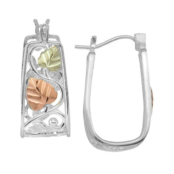 Black Hills Gold Sterling Silver Hoop Earrings - Wall Drug Store