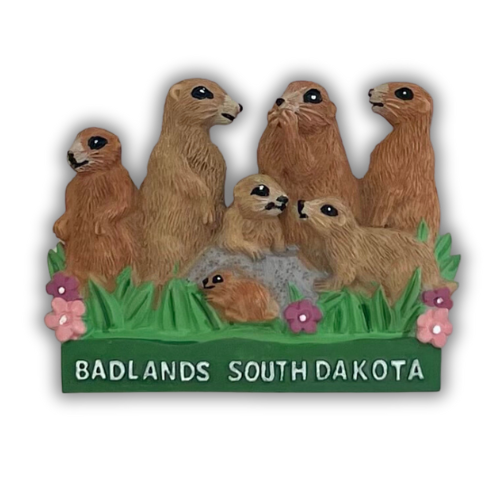 Badlands South Dakota Prairie Dog Magnet - Wall Drug Store