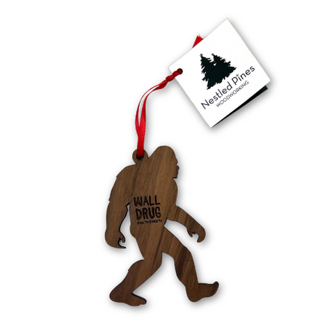 Wall Drug Sasqwatch Wood Laser Cut Ornament - Wall Drug Store