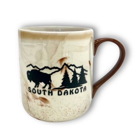 South Dakota Brown Marble Mug - Wall Drug Store