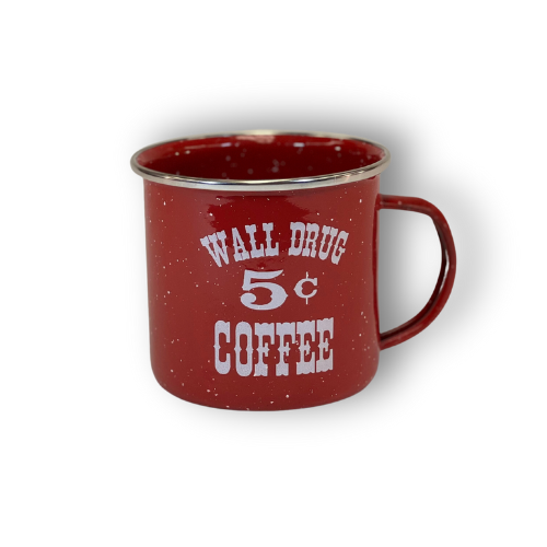 Wall Drug 5 Cent Coffee Red Camper Mug - Wall Drug Store