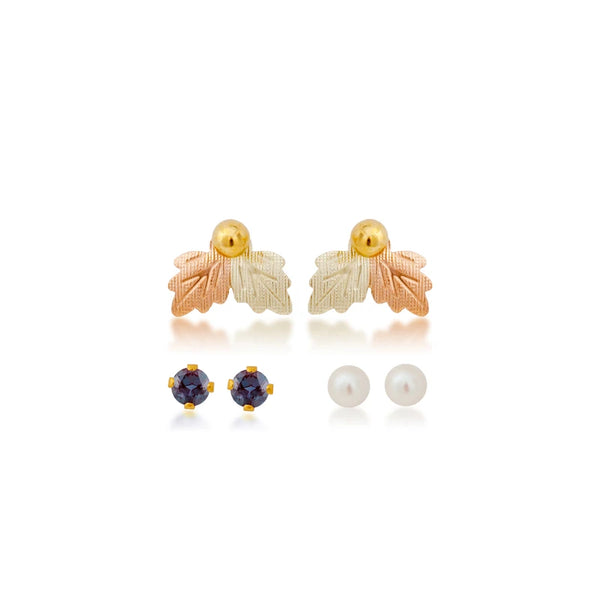 Black Hills Gold Birthstone Earring Set - June - Wall Drug Store