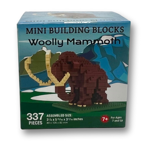 Woolly Mammoth Mini Building Blocks - Wall Drug Store