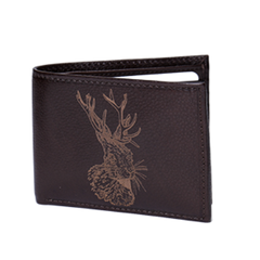 Leather Bifold Wallet - Jackalope– Wall Drug Store