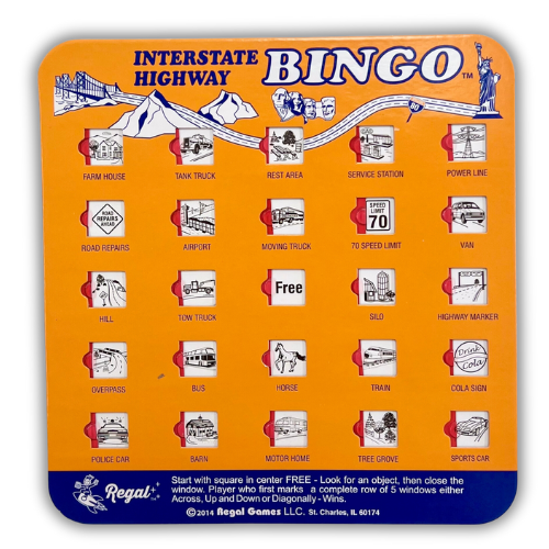 Travel Interstate Highway Bingo Card🌜 Descubra a emoção do AA Jogo Cassino