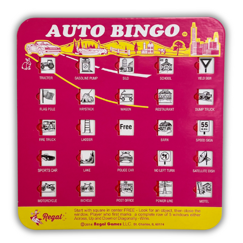 Travel Auto Bingo Pink Card - Wall Drug Store