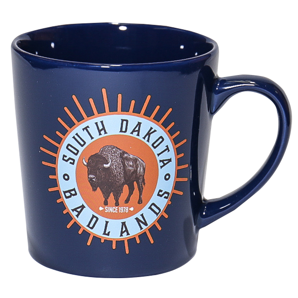 Badlands Blue and Orange Token Mug - Wall Drug Store