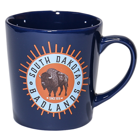 Badlands Blue and Orange Token Mug - Wall Drug Store