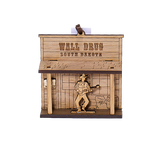 Wall Drug Storefront South Dakota Wood Laser Cut Ornament - Wall Drug Store