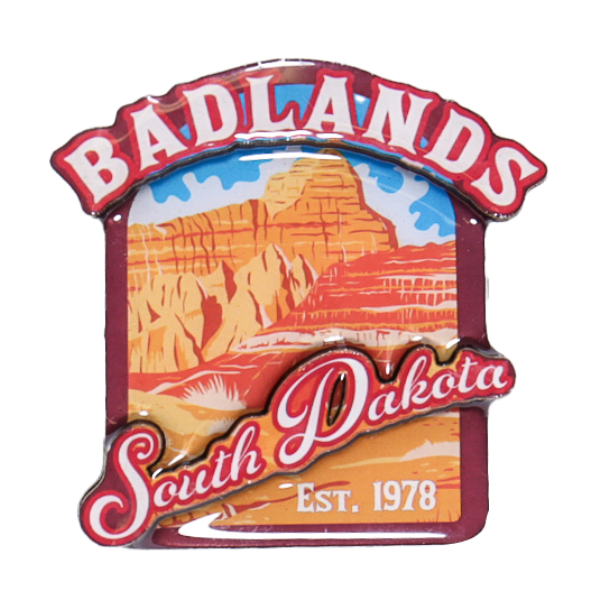 Badlands South Dakota 3D Magnet - Wall Drug Store