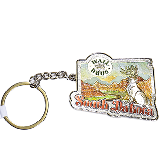 South Dakota Jackalope Key Ring - Wall Drug Store