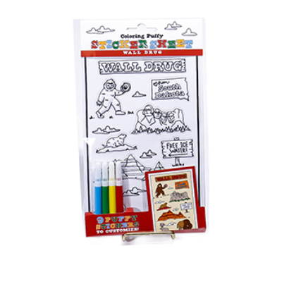 South Dakota Puffy Sticker Set - Wall Drug Store
