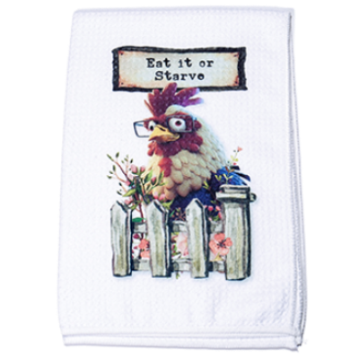Eat it or Starve Kitchen Towel - Wall Drug Store