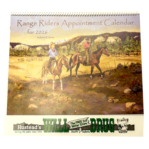 Range Riders Appointment 2026 Calendar by Robert E. Kerby - Wall Drug Store