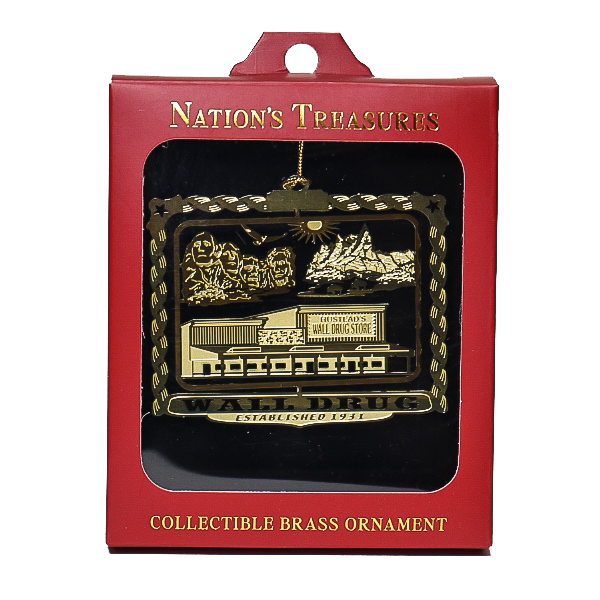 Western South Dakota Collectible Brass Ornament