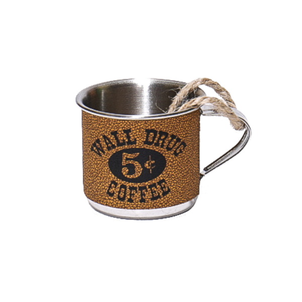 Wall Drug 5 Cent Coffee Cup Ornament - Brown - Wall Drug Store