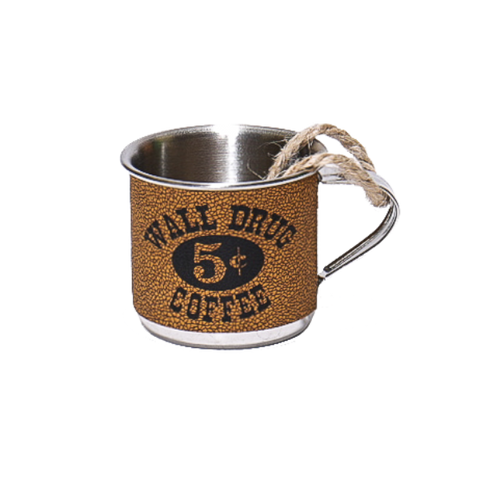 Wall Drug 5 Cent Coffee Cup Ornament - Brown - Wall Drug Store