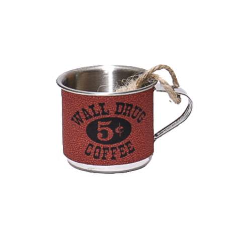 Wall Drug 5 Cent Coffee Cup Ornament - Red - Wall Drug Store