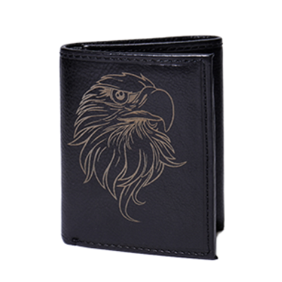 Leather Trifold Wallet - Eagle - Wall Drug Store