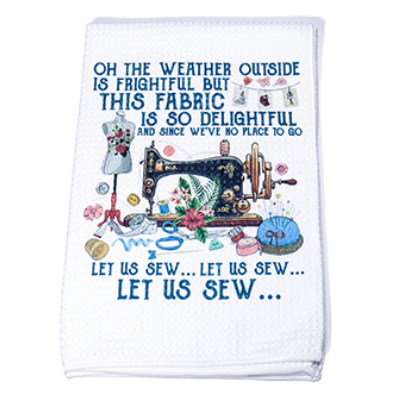 Let Us Sew Kitchen Towel - Wall Drug Store