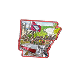50 States Outline Foil Magnets