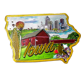 50 States Outline Foil Magnets