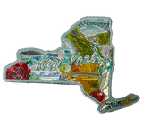 50 States Outline Foil Magnets