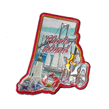 50 States Outline Foil Magnets