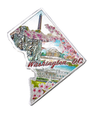 50 States Outline Foil Magnets