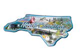 50 States Outline Foil Magnets
