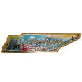 50 States Outline Foil Magnets