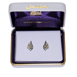 Landstrom's Black Hills Gold & Silver Birthstone Post Earrings - August - Wall Drug Store