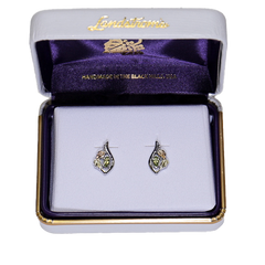 Landstrom's Black Hills Gold & Silver Birthstone Post Earrings - August - Wall Drug Store