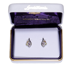 Landstrom's Black Hills Gold & Silver Birthstone Post Earrings - October - Wall Drug Store