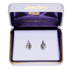 Landstrom's Black Hills Gold & Silver Birthstone Post Earrings - June - Wall Drug Store