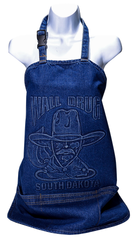 Wall Drug Cowboy Blue Denim Apron
