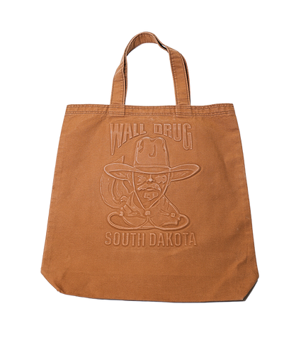 Wall Drug Cowboy Camel Canvas Tote Bag