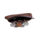 Leather Coin Purse with Zipper - Wall Drug Store