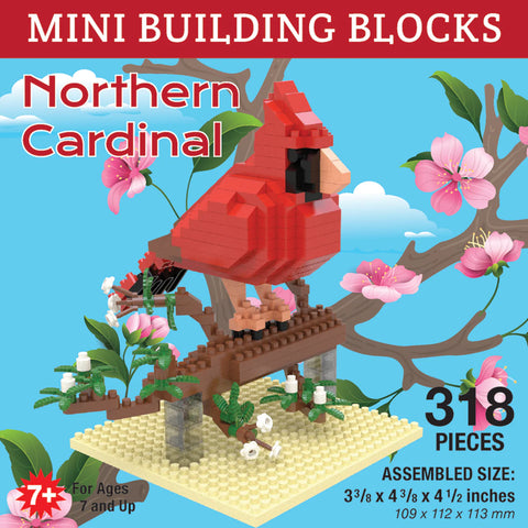 Northern Cardinal Mini Building Blocks