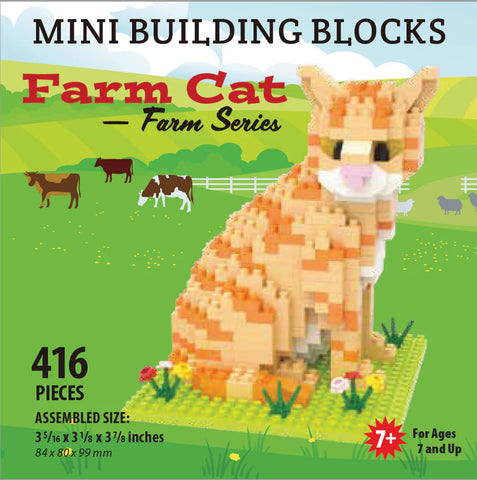 Farm Cat Mini Building Blocks