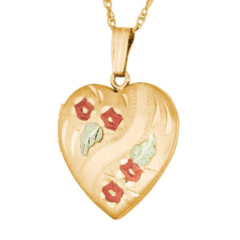 Landstrom's Black Hills Gold Heart Locket - Wall Drug Store