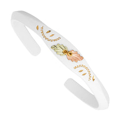 Landstrom's Black Hills Gold White Powder Coat Cuff Bracelet - Wall Drug Store